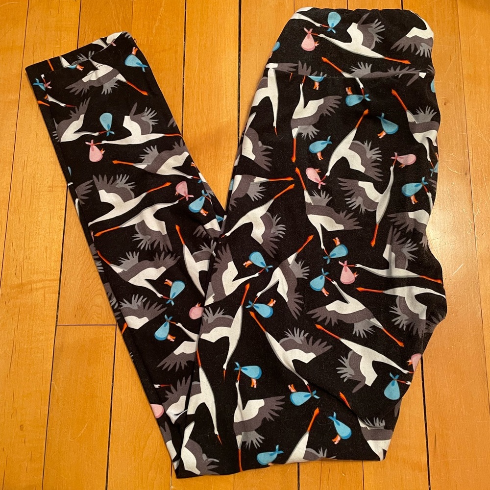 Lula Roe Stork Leggings